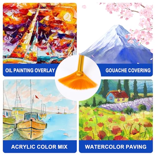 ESRICH 100PCS Paint Brushes, Paint Brush for Acrylic Painting - size: 100p