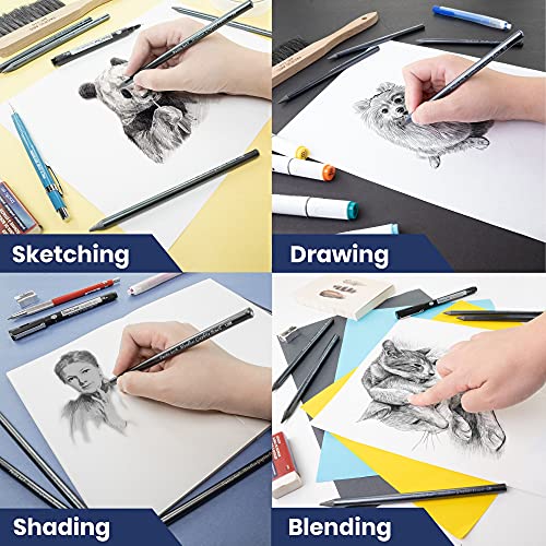 Pacific Arc Woodless Graphite Pencil 6 Pack Set, 2H, for Sketching, Drawing, Coloring and Art - color: 2H