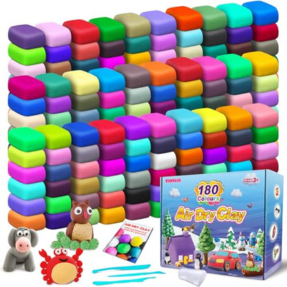 ESSENSON Air Dry Clay 180 Colors, Modeling Clay for Kids - color: 180 Colors