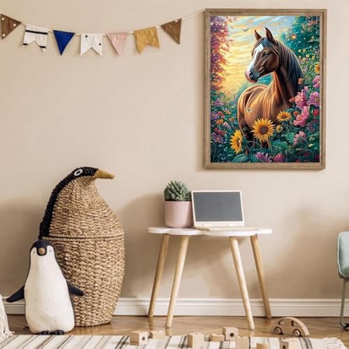Arttoplus Horse Diamond Art Kits for Adults Beginner 12x16 inch - color: G9317-US