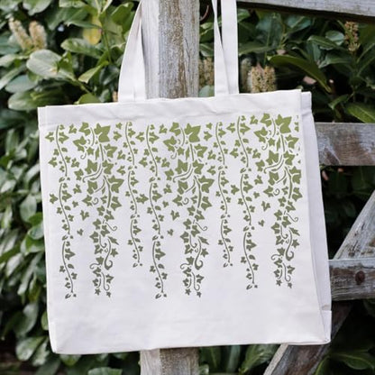 Large Flower Stencils 14" Vine Stencil | Reusable Leaf Branch Stencils for Wall Crafts Canvas Furniture Wood - style: Vine