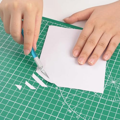 DIYSELF 9in×12in Cutting Mat, A4 Craft Mat for Sewing and Fabric - color: Green, size: 12"L x 9"W