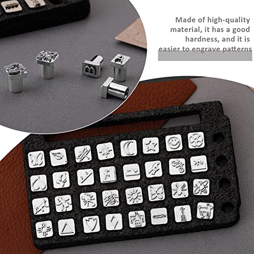 ZMAAGG Leather Stamps, 71 PCS Leather Stamping Tools, Leathers Stamping Kit - size: 71 PCS