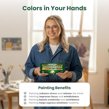 MyArtscape Gouache Paint Set - 12 x 12ml Artist Gouache Paints