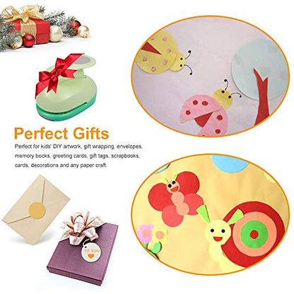UCEC 2 Inch Circle Punch, Paper Punch, 2 Inch Hole Punch, Circle Hole Punch Cutters for Paper Crafts DIY Handmade Crafting Scrapbook Tools Cards Arts Fun Projects (Pack of 2) - color: Circle, size: 2 Inch (Pack of 2)