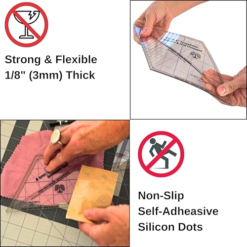 3" Tessellation Templates, for Quilting and English Paper Piecing - style: 3" Tessellator
