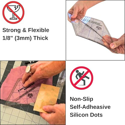 3" Tessellation Templates, for Quilting and English Paper Piecing - style: 3" Tessellator