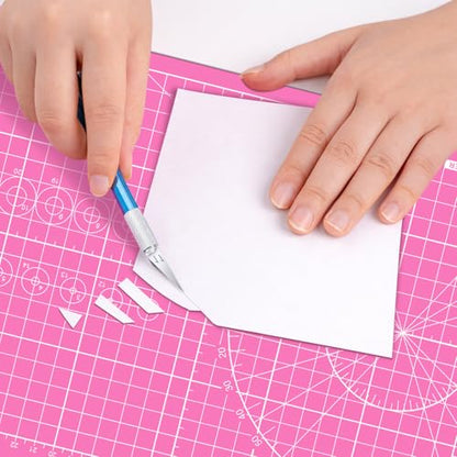 DIYSELF 9in×12in Cutting Mat, A4 Self Healing Craft Mat for Sewing - color: Pink, size: 12"L x 9"W