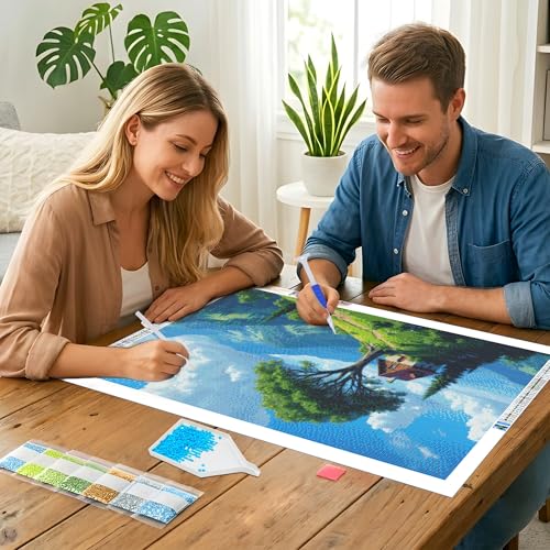 JOOZ Large Diamond Painting Kits for Adults, 5D Landscape Diamond Art Kits - color: Landscape 048