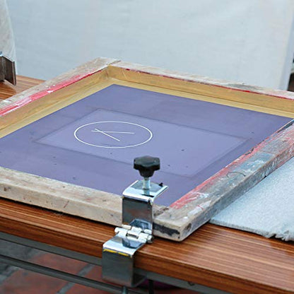 Caydo 2 Piece 10 x 14 Inch Aluminum Silk Screen Printing Frames with 110 White Mesh for Screen Printing - style: 110 Mesh