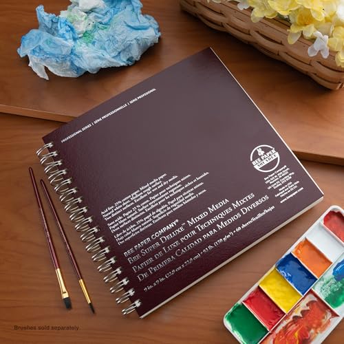 Bee Paper - 11"x 14" Super Deluxe Mixed Media Sketching Pad, 60 Sheets - size: 11-inch x 14-inch, 60 Sheet Wire Bound Pad