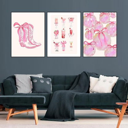 Axquilon 6 Pack Pink Bow Diamond Art Kits for Adults 12x16 inch | Diamond Painting Kits for Adults, 5D Round Full Drill Gem Art, Paint by Diamonds Pictures DIY Crafts Kits - color: 6 Pack Pink Bow
