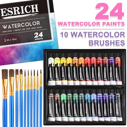 ESRICH 78PCS Acrylic Painting Kits for Adults Couples Date Night