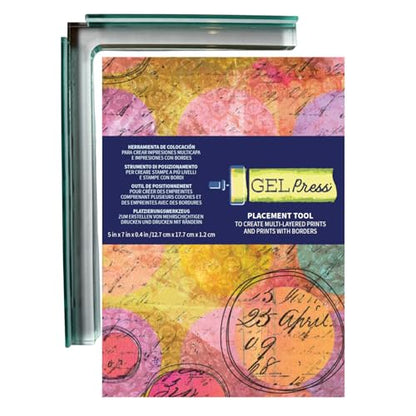 Gel Press Placement Tool – Precision Alignment Guide for Gel Printing, Repeatable Layered Prints, Easy Paper & Stencil Positioning, Essential Printmaking Accessory - size: L-shaped Tool