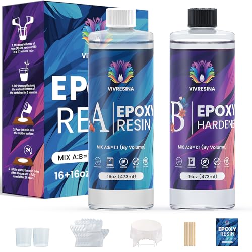 Vivresina Epoxy Resin Kit 32 OZ for Crafts - size: 32 OZ