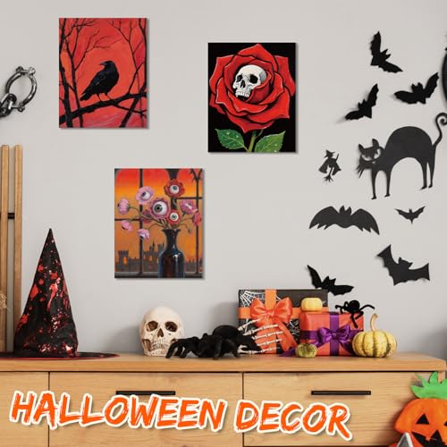 Tinlade 12 Pcs Pre Drawn Canvas for Painting Stretched,Gothic - size: Gothic