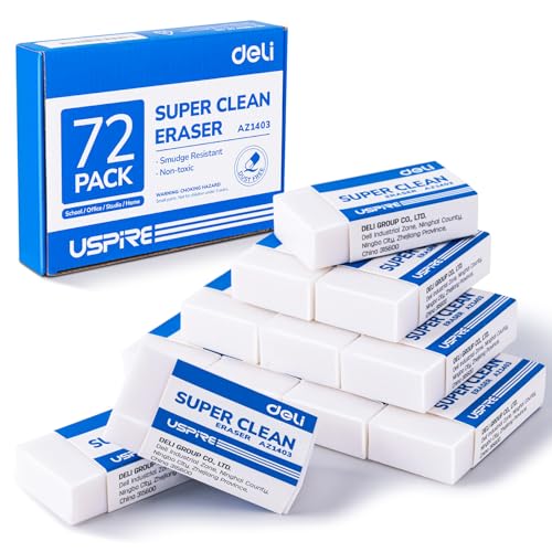 Deli Pencil Erasers, Pencil Eraser, 72 Pack - size: 72 PACK