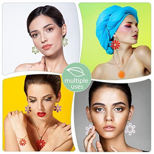 Patelai 4 Pcs Resin Earring Molds Irregular Shaped Earrings Silicone Mold for Epoxy Resin Dangle Drop Jewelry Making Kit for Women DIY Crafts Necklace Pendants Keychain(Flower Leaf) - style: Flower Leaf