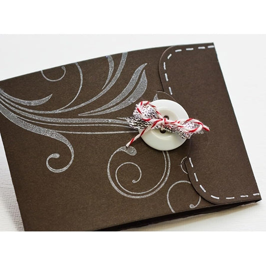 Lapoo Geometric Cutting Die for Scrapbooking - Durable, Metal Cutting Die for DIY Scrapbook Photo Album Decorative Paper Card, Card Making Supplies (Envelope Border 7.9 x 3.8 in) - color: Envelope Border 7.9 x 3.8 in