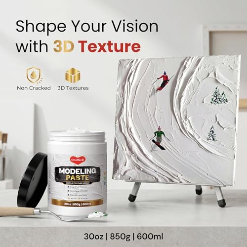 Smallbudi Modeling Paste 600 ml / 30 oz for Acrylic Painting - size: 600 ml