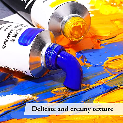 Paul Rubens Artist Oil Paint,18 Vibrant Colors with Great Lastfastness, 60ml Large Capacity Tubes, Oil Paint Set Supplies for Artists, Students, Beginners | 60 ml Large Capacity Tubes, Oil Paint Set Supplies for Artists, Students, Beginners - color: 18 ar
