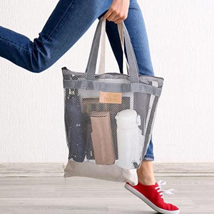 Pllieay 29.5 X 59 Inch Gray Mesh Fabric Slightly Stretchy for Backpack Pocket and Straps, Netting Clothes, Netting Bag Shopping Bag - color: Grey