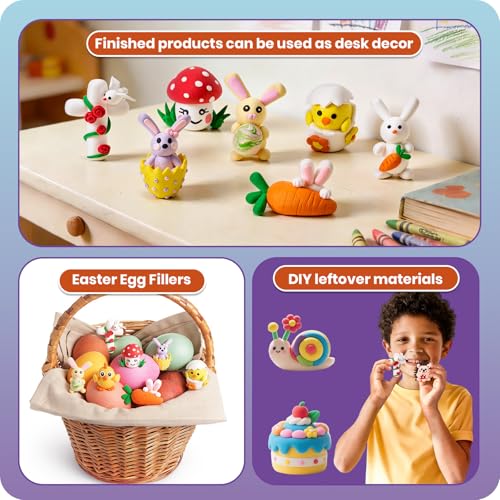Air Dry Clay Kits,18 Animals Modeling Magic Clay for Kids, DIY Model Magic Clays,18 Set Molding Clays, Ultra Light, Soft & Non-Sticky, Arts and Crafts Gift for Kids
