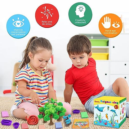 IGaiety Polymer Clay Kit for Kids, 110 Colors Oven Bake Clay