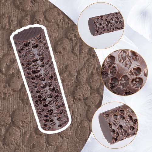 Skull Texture Roller Topography Brick Clay Texture Rollers DIY Embossing Pottery Decortive Tool Expert Game Pieces for Pathfinder, PRG, Miniatures, Tabletop Board Game Accessory