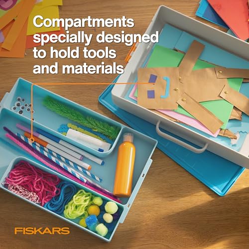 Fiskars Kids Creating Toolbox, Portable Art Storage Organizer - style: Creating Toolbox