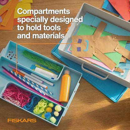 Fiskars Kids Creating Toolbox, Portable Art Storage Organizer - style: Creating Toolbox