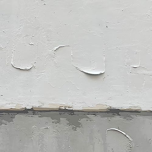 NANKAI Art A large modern art painting in a minimalist grey and white style, suitable for wall decoration in homes or offices. 24x60 inches - color: NKHB029