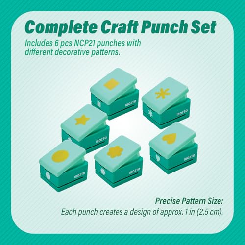 Creative Effort-Saving Kids' Educational Paper Puncher - Various Styles, Kid-Safe for Art Projects & Home Decoration - size: NCP-ZH-6