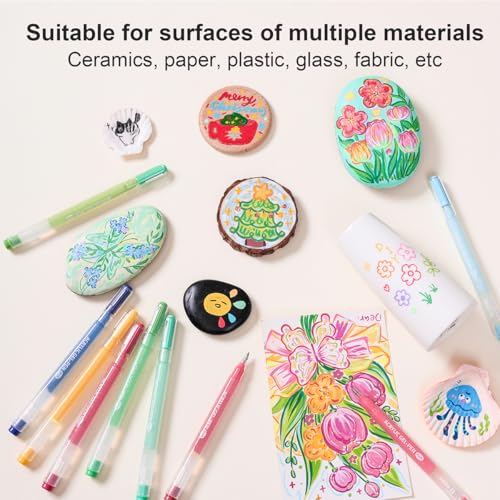 90 Colors Acrylic Gel Pens Set with 1.0mm Fine Point