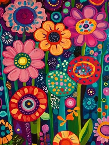 Dugsmgd Flowers Diamond Art Kits for Adults, Diamond Painting 12x16 Inch - color: Flowers-B