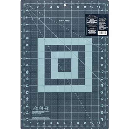 Fiskars 12" x 18" Self Healing Cutting Mat, Lilac Mountain Haze | Double-Sided Sewing, Quilting & Craft Cutting Board, Grid with 30 45 60 Degree Bias Lines for Fabric, Paper & DIY Projects - color: Lilac/Mountain Haze, size: 12"L x 18"W