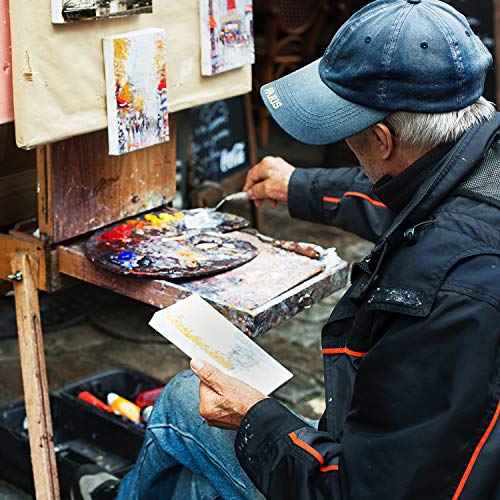 PHOENIX Stretched Canvas for Painting 5x7 Inch/7 Value Pack, 8 Oz Triple Primed 5/8 Inch Profile 100% Cotton White Blank Canvas,Small Framed Canvas for Oil Acrylic & Pouring Art - size: 5"x7", style: Studio Set (8 Oz.)