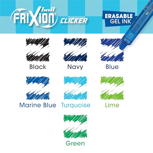 PILOT, 7 Pack, Fine Point 0.7 mm, Assorted Blue/Green Inks - color: ZenFocus