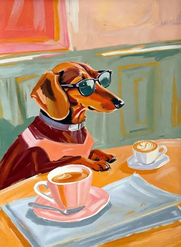 Diamond Art Kits for Adults,Funny Dog Diamond Painting Kits 12x16in | Diamond Painting Kit - Sparkling Full Drill Design Perfect for Home Decor, Holiday Gifting, And Relaxing Crafting 12x16inch - color: DP04883