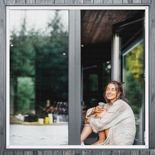 Augblinds DIY Aluminum Window Screen Frame Kit, 1 Set, 46 in, White - color: White, size: 46"W x 46"H