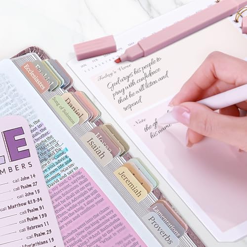 XKDOUS 40 Bible Study Kit, Journaling Supplies for Women with Case, Beige | Bible Journaling Supplies with Bible Tabs Pencil Case and More, Helps Highlight Verses, Notes and Prayers with Writing Pens - color: Beige