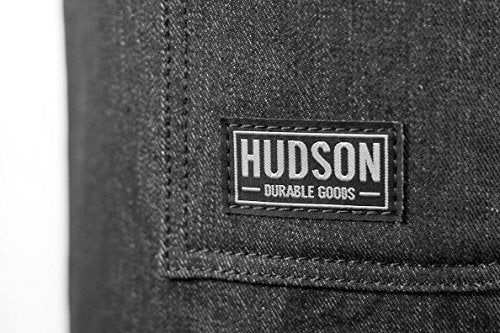 Hudson Durable Goods - Professional Grade Chef Apron for Kitchen, BBQ & Grill - color: Black Denim