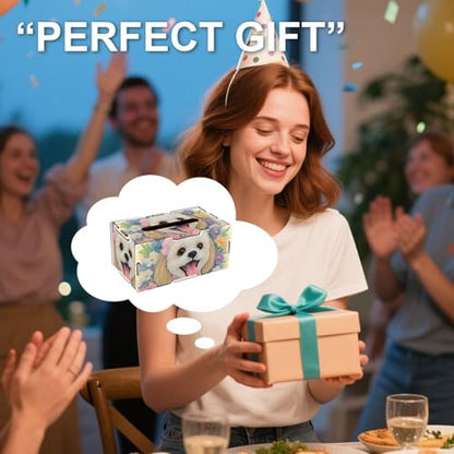 LSQFS DIY Diamond Art Tissue Box Kit,Handmade Art Gift for Adults - color: Dog