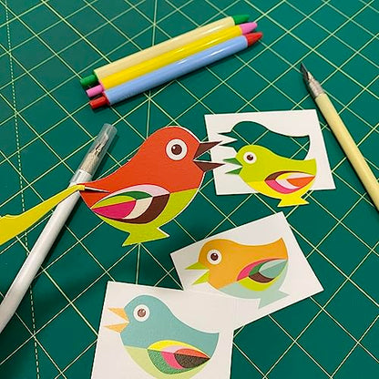 NEWBRAUG 36'' × 48'' Large Self Healing Cutting Double Sided 5-Ply Mat, Big Cutting Board for Rotary Cutting, Quilting, Sewing, Craft, Fabric & Scrapbooking(Green/Black) - color: Green & Black, size: 48"L x 36"W