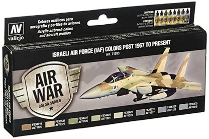 Vallejo Israeli Air Force (Iaf) Post 1967 to Present Set(8), 17ml