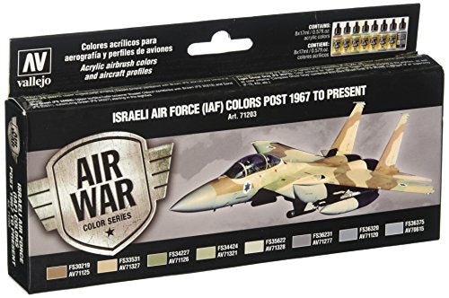 Vallejo Israeli Air Force (Iaf) Post 1967 to Present Set(8), 17ml