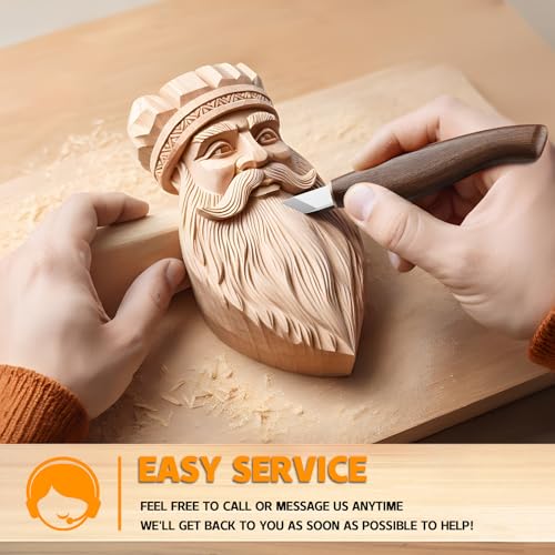 IMYMEE Deluxe Wood Carving Kit，Wood Carving Tools Set with Large Storage Case，Wood Carving Knife Set-Whittling Kit with 8 Pcs Whittling Knives& 5 Detail Knives for Beginners and Hobbyists