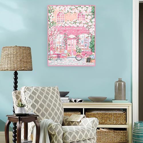 Eterkosu Pink Shop Diamond Art Kits for Adults,Beginner 5D Diamond Painting - color: pink shop