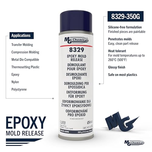 MG Chemicals 8329-350G Non-Silicone Epoxy Mold Release, 12.3 oz Aerosol