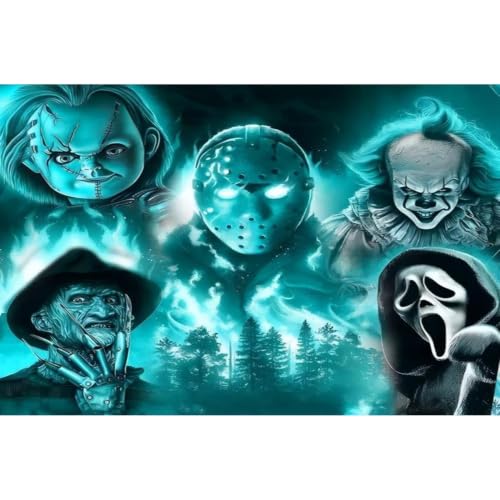 VeGuude Halloween Diamond Art Kits for Adults Home Wall Decor Gift 16x12 in - color: DP04286